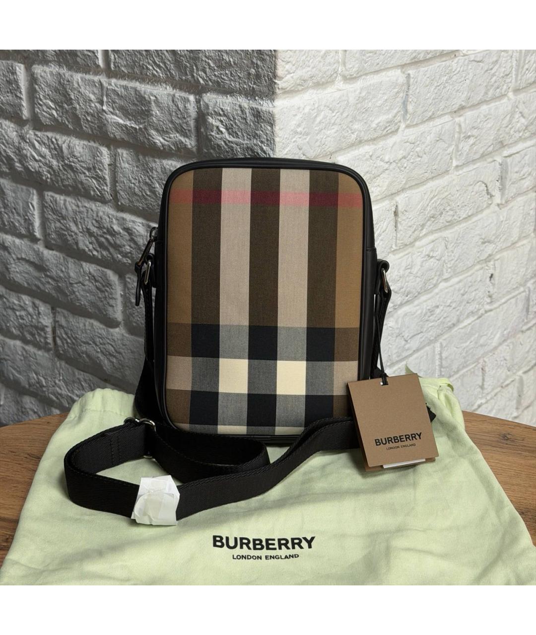 BURBERRY Бежевая сумка на плечо, фото 3