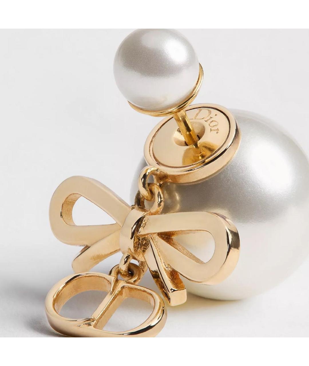 CHRISTIAN DIOR Золотые серьги, фото 3
