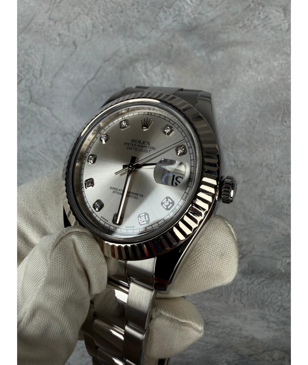 ROLEX Серые часы, фото 4