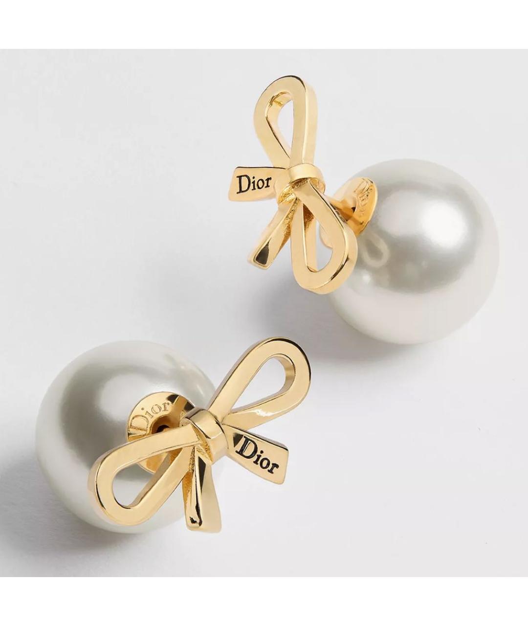 CHRISTIAN DIOR Золотые серьги, фото 3