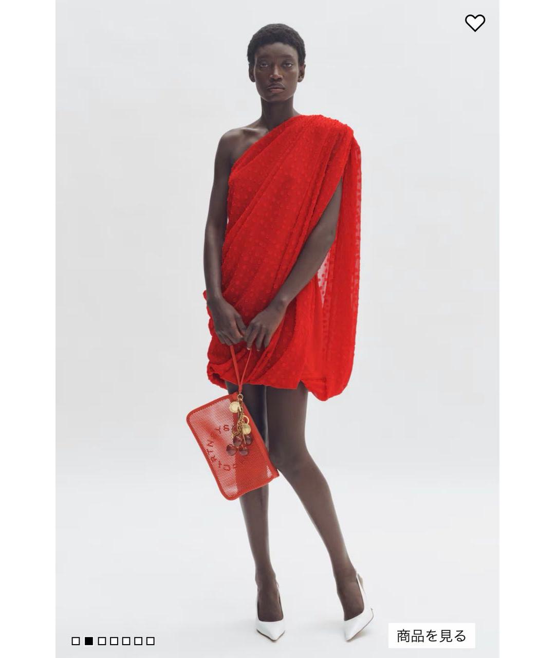STELLA MCCARTNEY Красное полиэстеровое коктейльное платье, фото 4