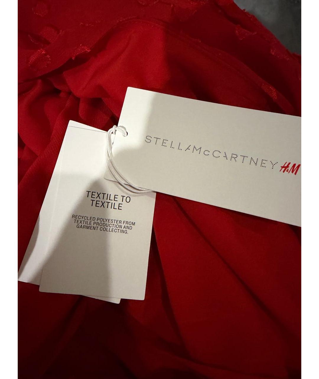 STELLA MCCARTNEY Красное полиэстеровое коктейльное платье, фото 6