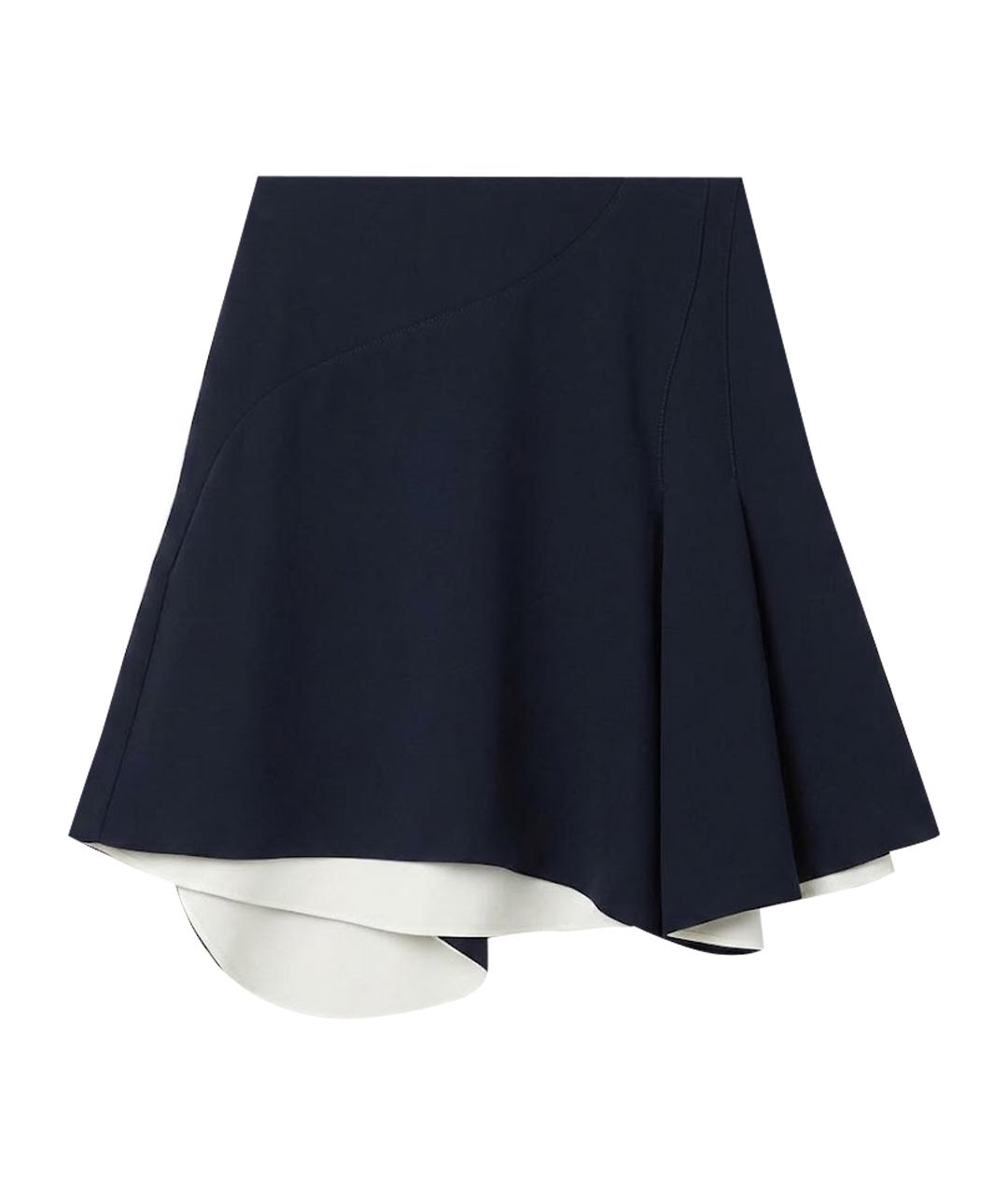 CHRISTIAN DIOR Черная шелковая юбка мини, фото 1