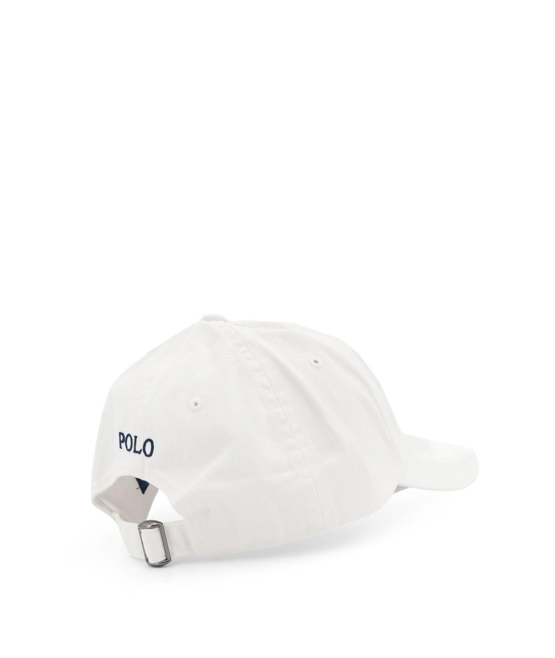 POLO RALPH LAUREN Белая хлопковая кепка, фото 3