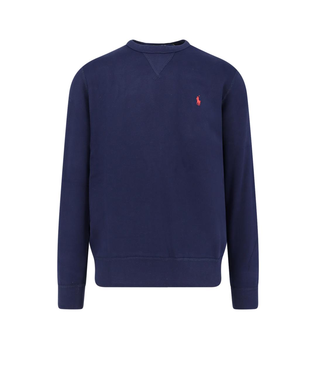 POLO RALPH LAUREN Синий хлопковый джемпер / свитер, фото 1