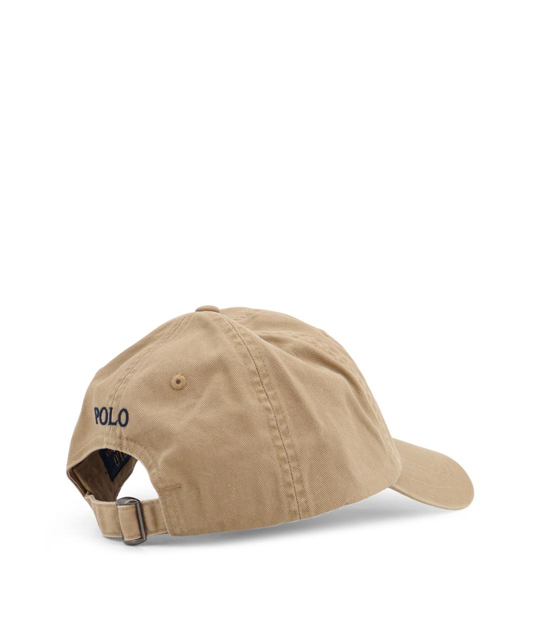POLO RALPH LAUREN Бежевая хлопковая кепка, фото 3