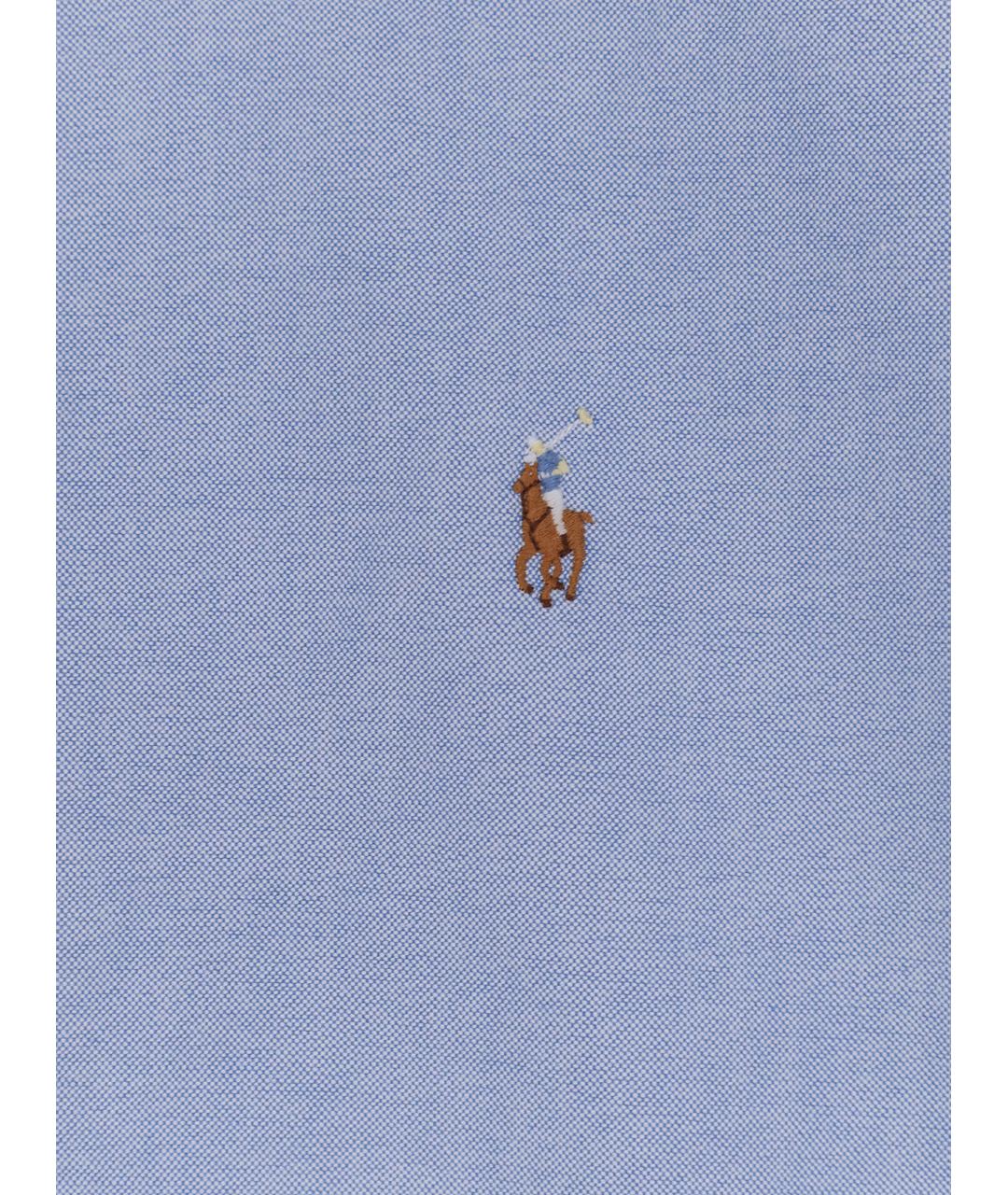 POLO RALPH LAUREN Голубая хлопковая рубашка, фото 3