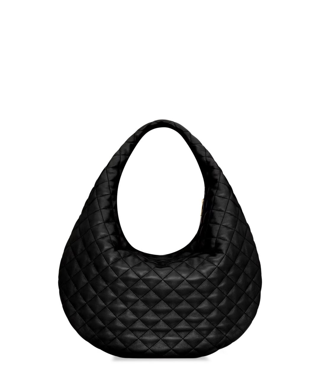 SAINT LAURENT Черная кожаная сумка через плечо, фото 2