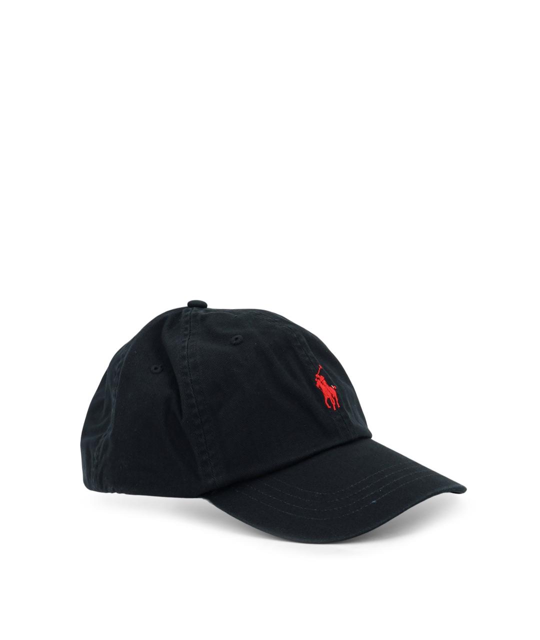 POLO RALPH LAUREN Черная хлопковая кепка, фото 2