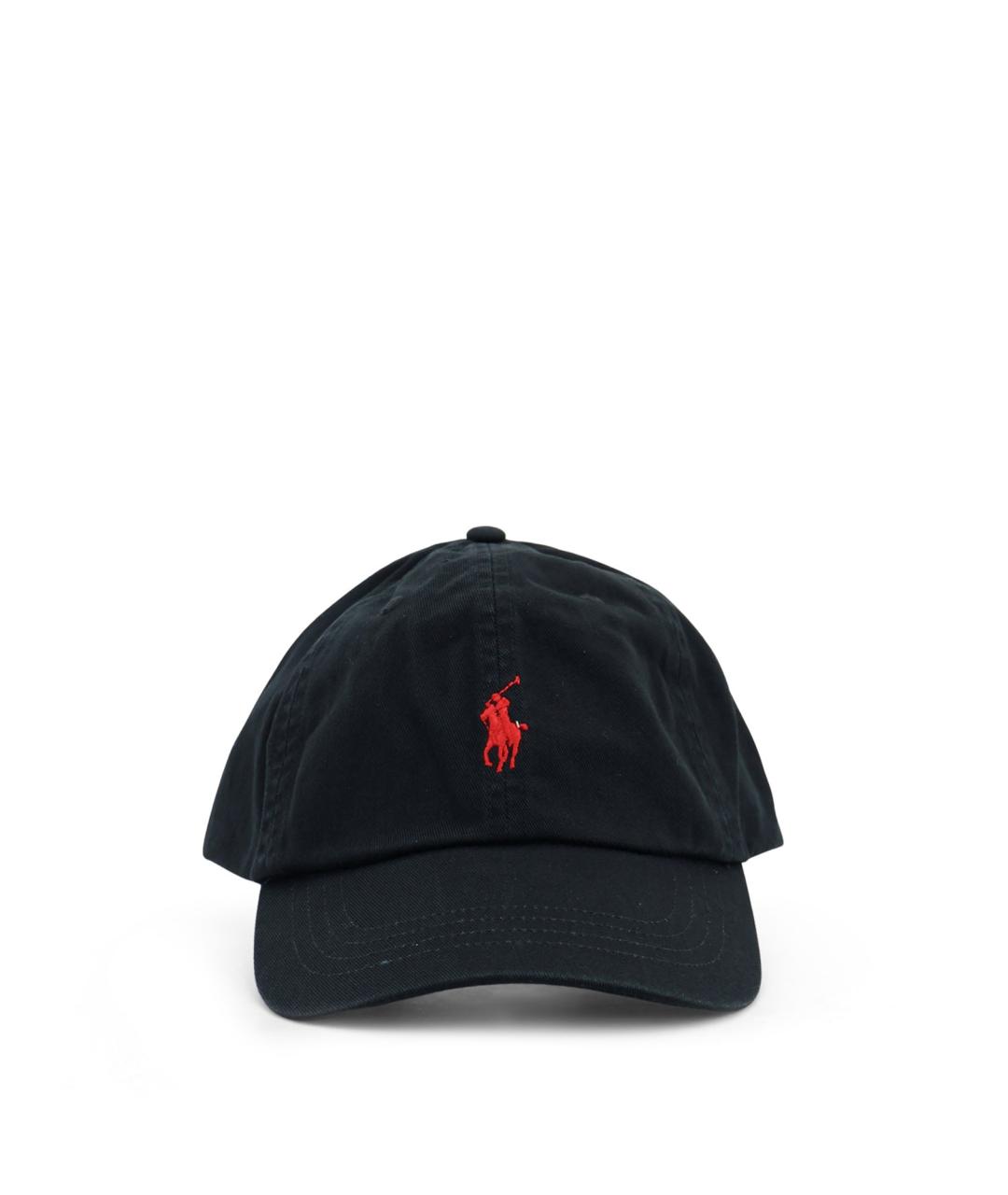 POLO RALPH LAUREN Черная хлопковая кепка, фото 1