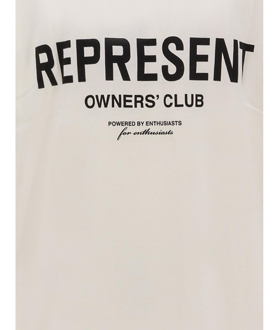REPRESENT Белая хлопковая футболка, фото 3
