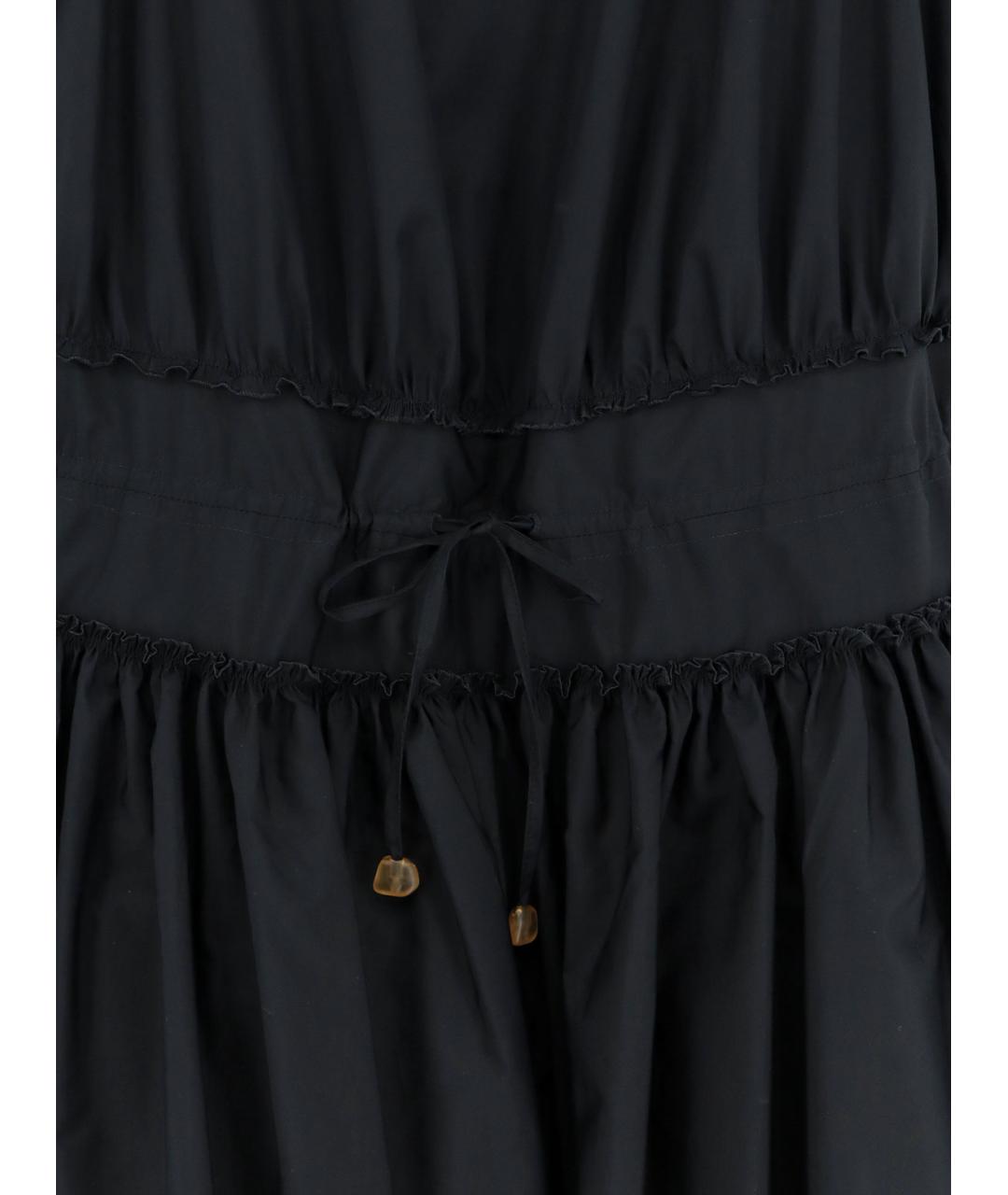LOEWE Черное хлопковое повседневное платье, фото 3