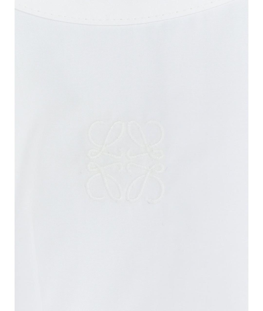 LOEWE Белая хлопковая футболка, фото 3