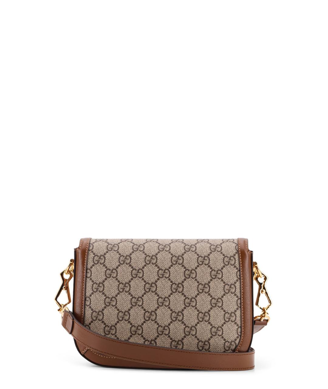 GUCCI Бежевая кожаная сумка через плечо, фото 2