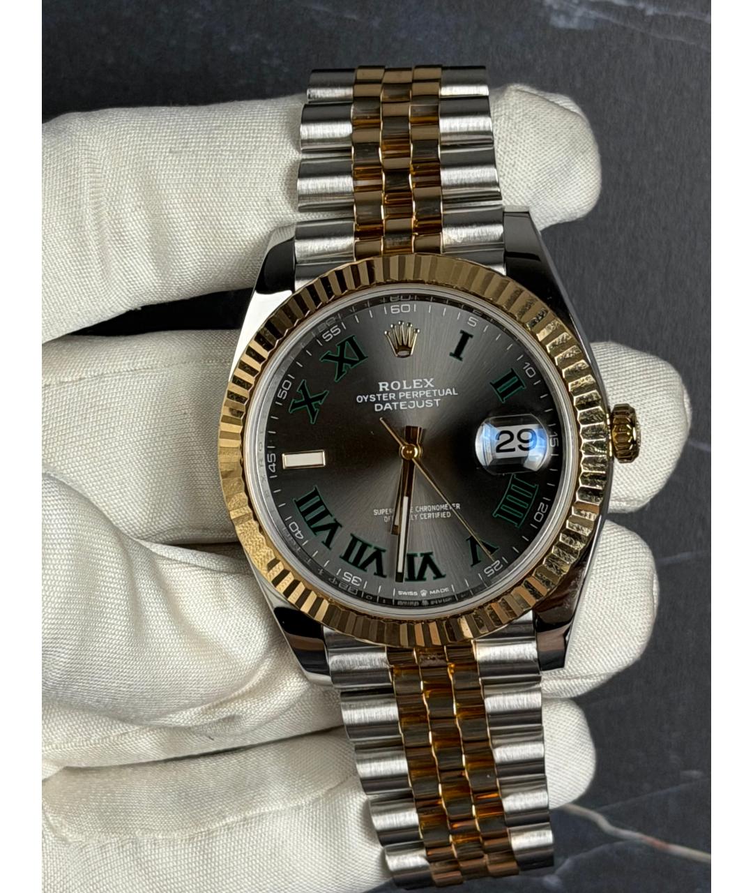 ROLEX Серые часы, фото 3