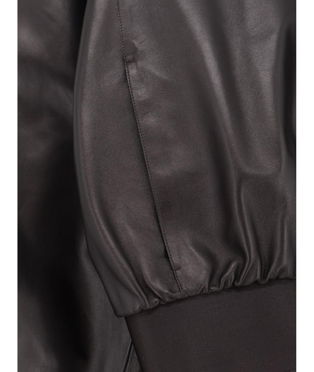 GUCCI Коричневая кожаная куртка, фото 3