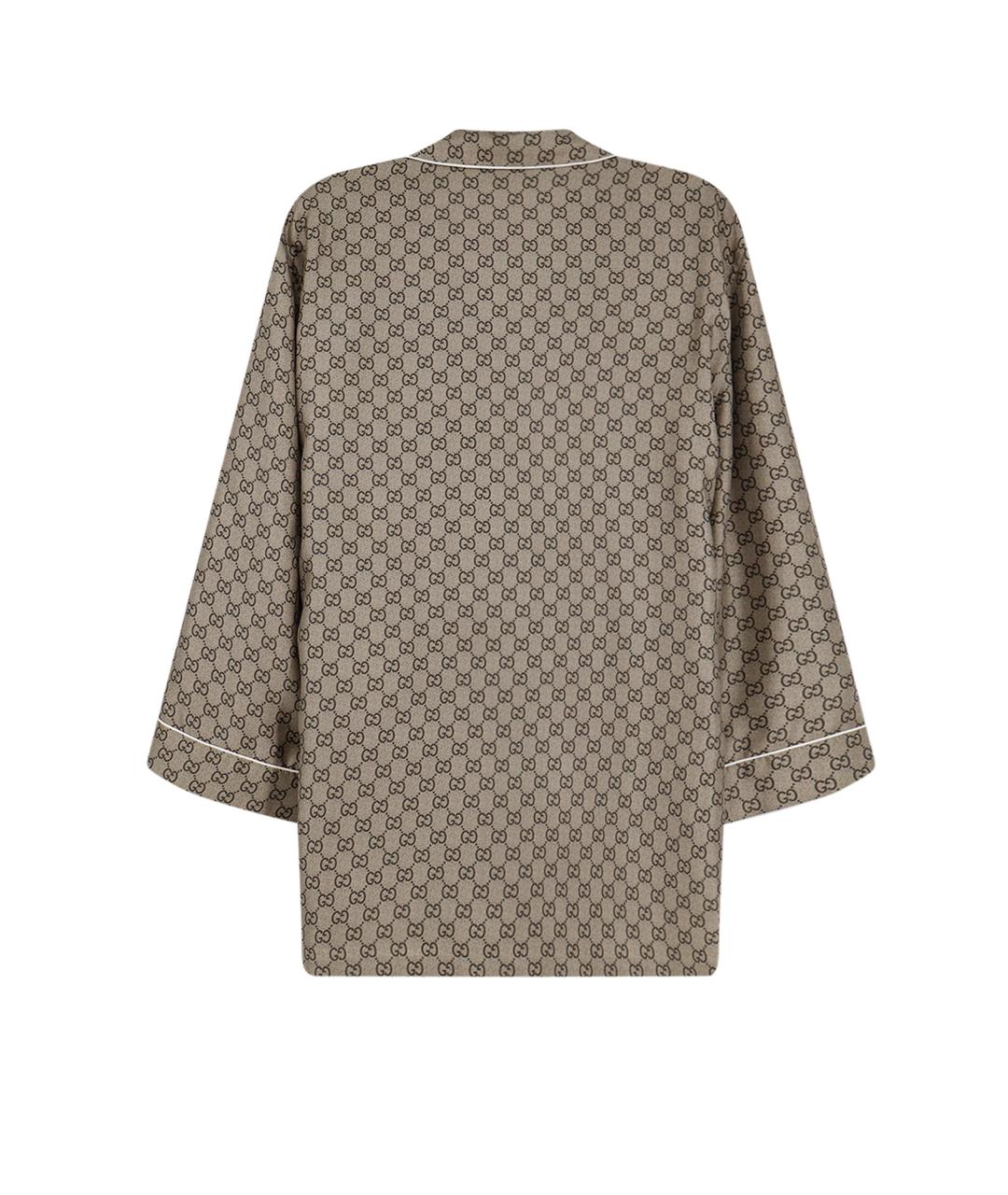 GUCCI Бежевая шерстяная рубашка, фото 2