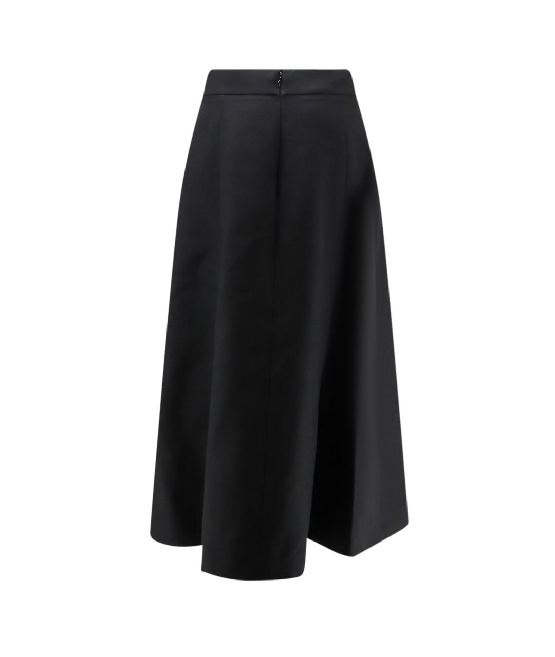 VALENTINO Черная креповая юбка миди, фото 2