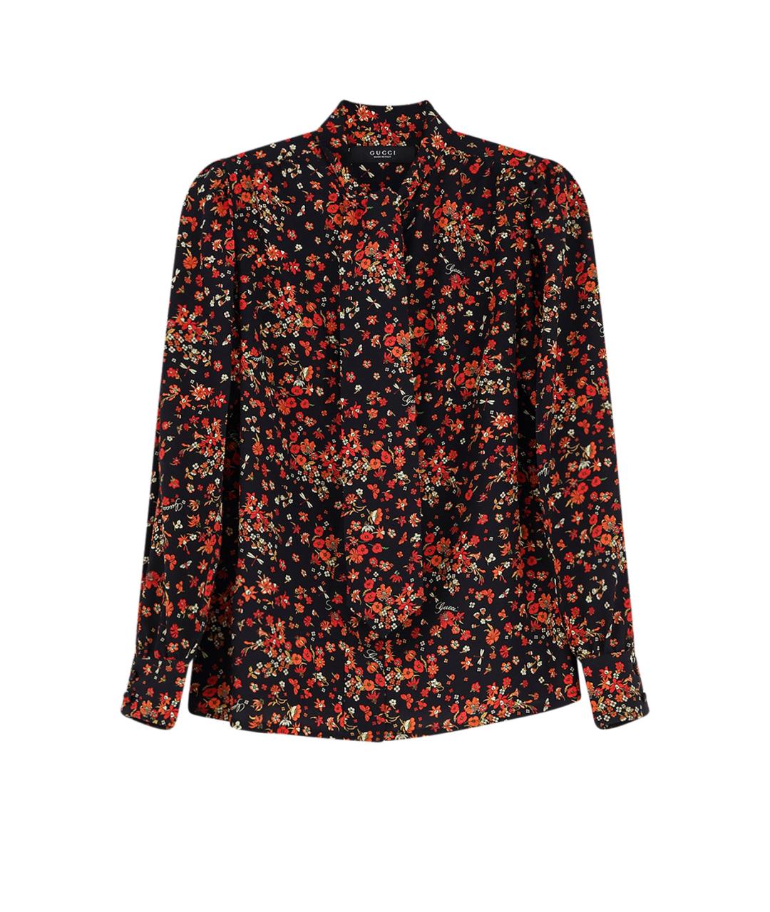 GUCCI Мульти шелковая рубашка, фото 1