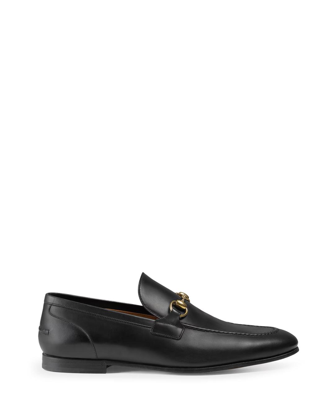 GUCCI Черные кожаные лоферы, фото 1