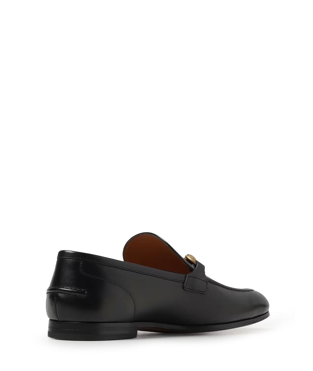 GUCCI Черные кожаные лоферы, фото 3