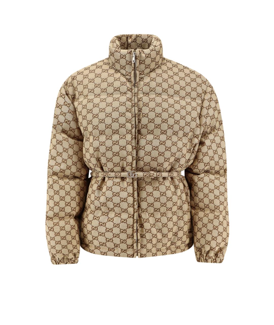 GUCCI Бежевая хлопковая куртка, фото 1
