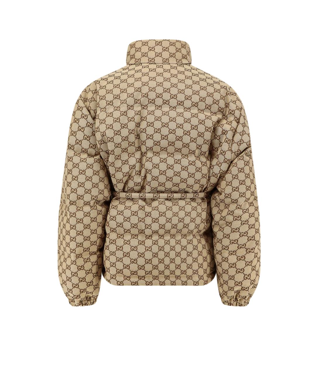 GUCCI Бежевая хлопковая куртка, фото 2