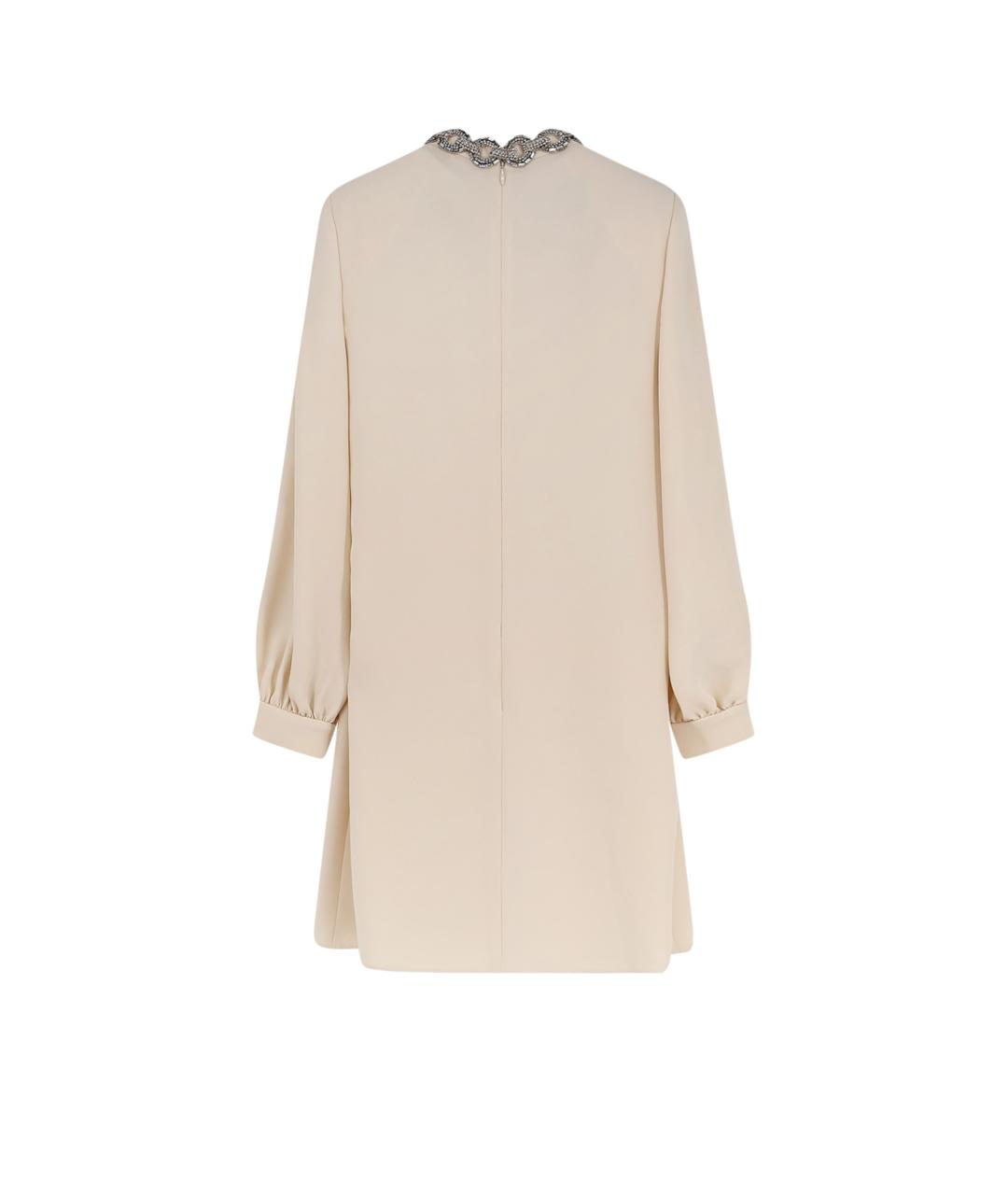 VALENTINO Коралловое шерстяное коктейльное платье, фото 2