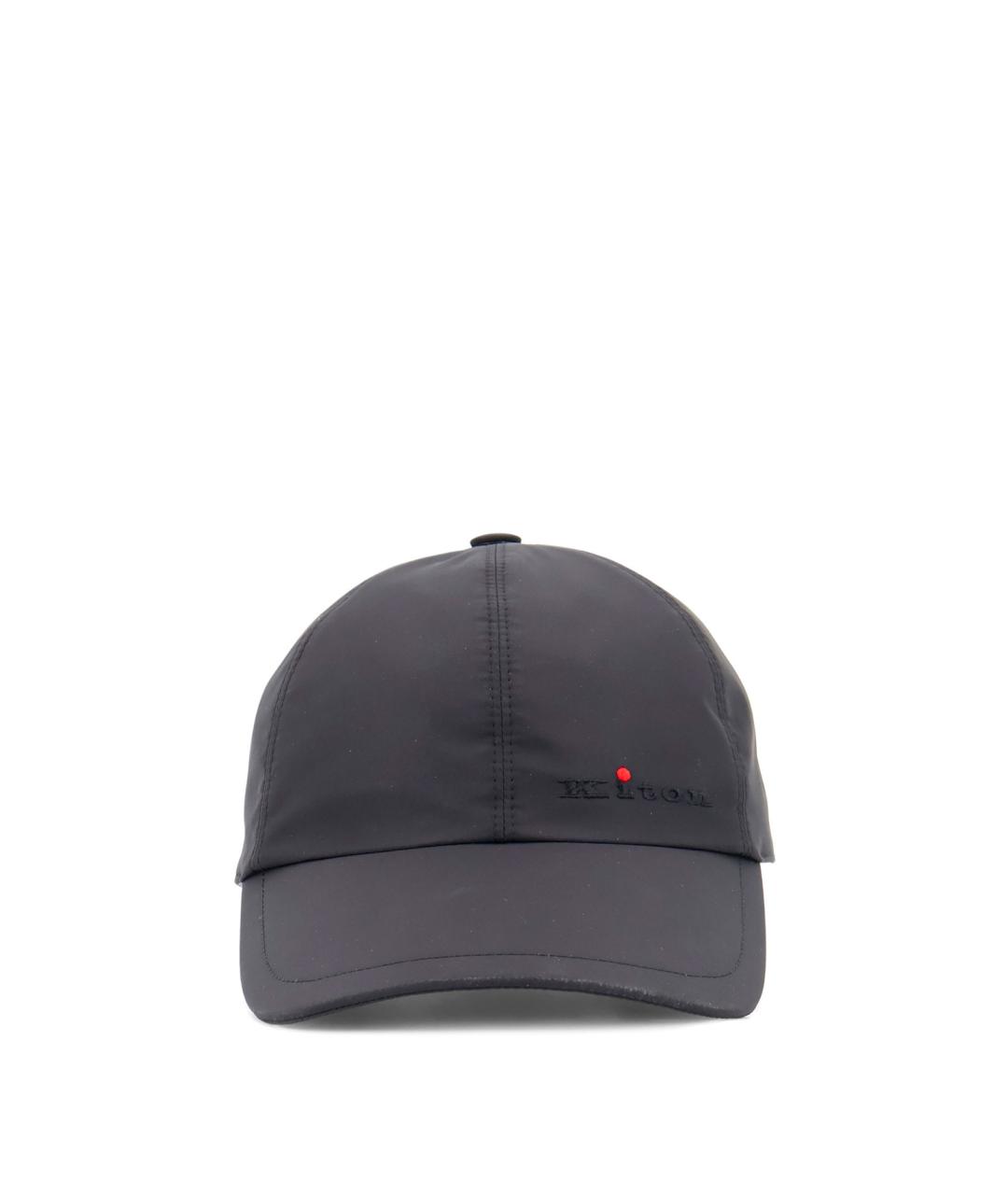 KITON Черная синтетическая кепка/бейсболка, фото 1