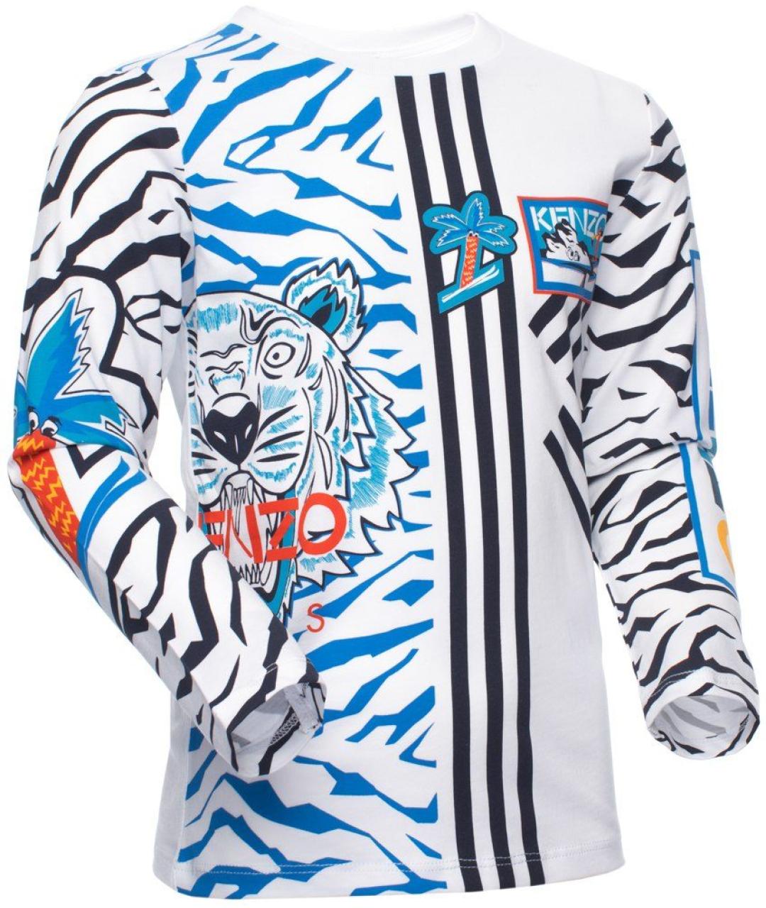 KENZO Белая хлопковая детская футболка, фото 2