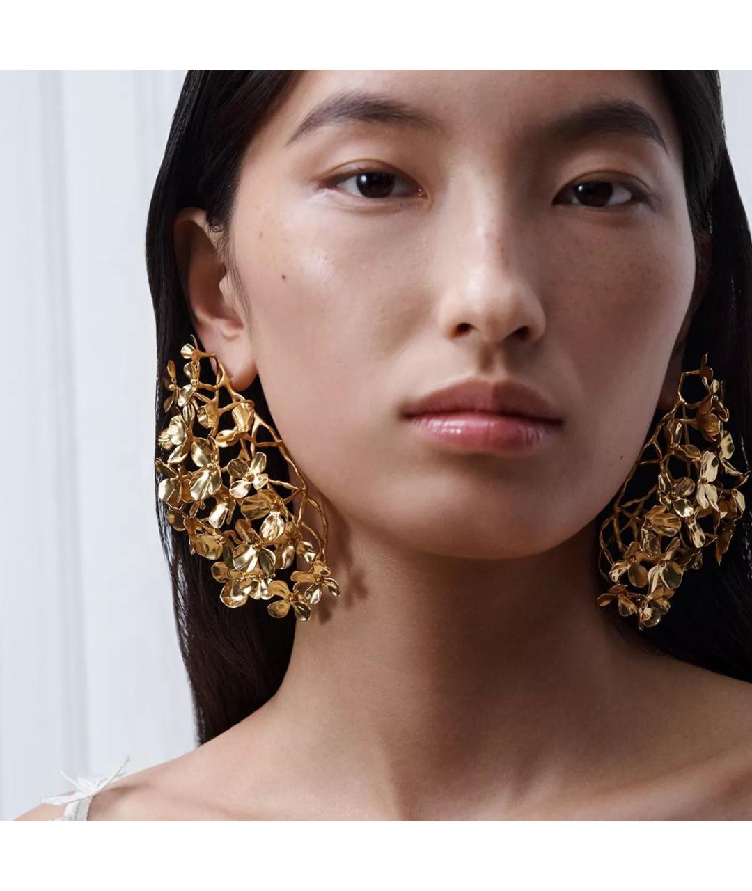 CHRISTIAN DIOR Золотые серьги, фото 2