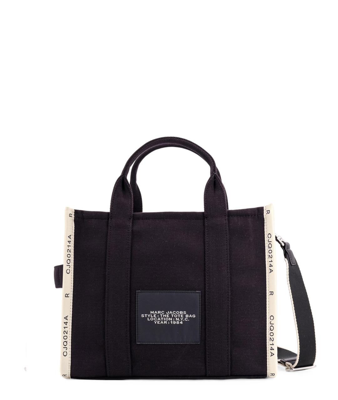 MARC JACOBS Черная хлопковая сумка тоут, фото 2