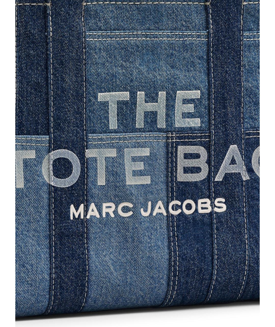 MARC JACOBS Синяя хлопковая сумка тоут, фото 3
