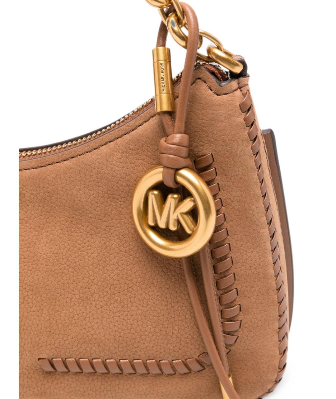 MICHAEL KORS Коричневая кожаная сумка тоут, фото 4
