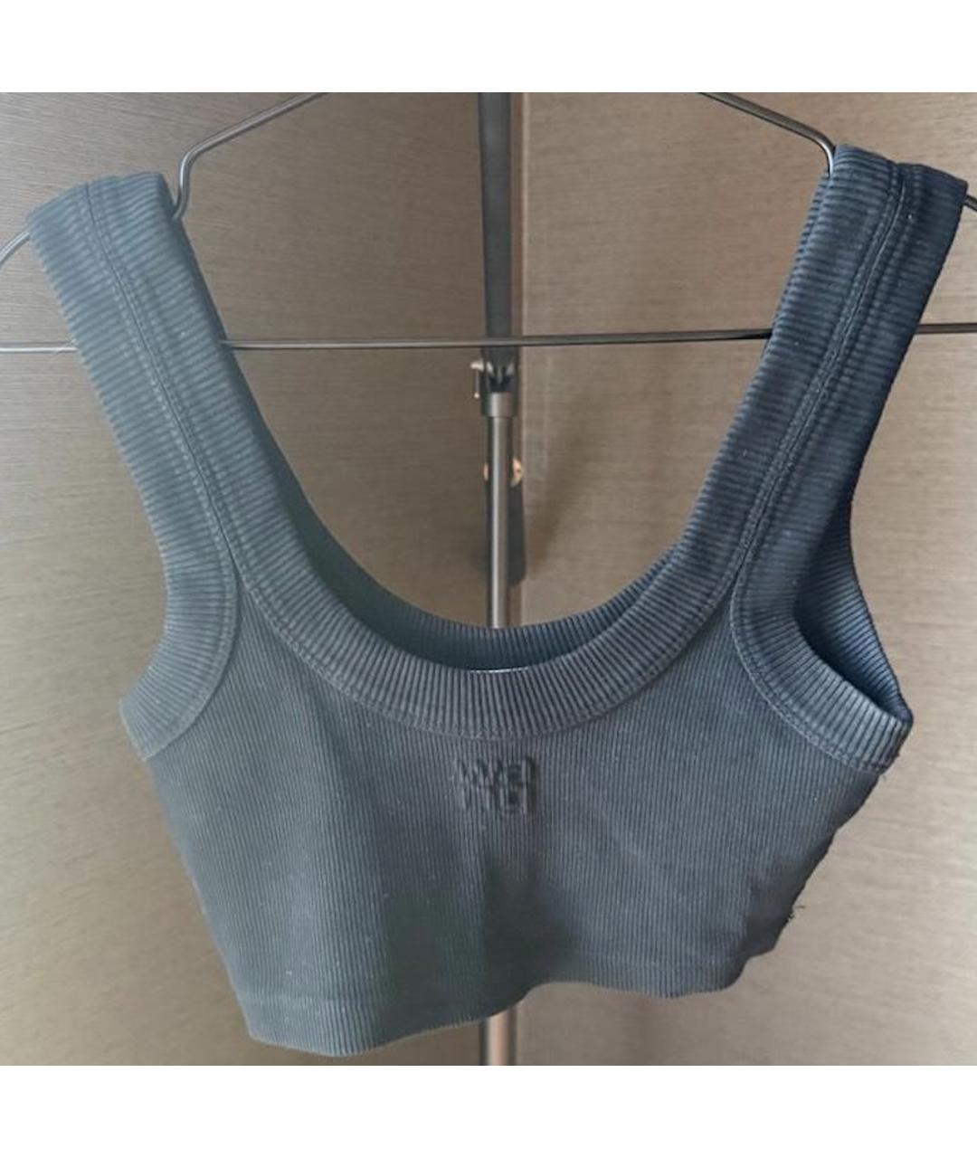 T BY ALEXANDER WANG Черная майка, фото 5