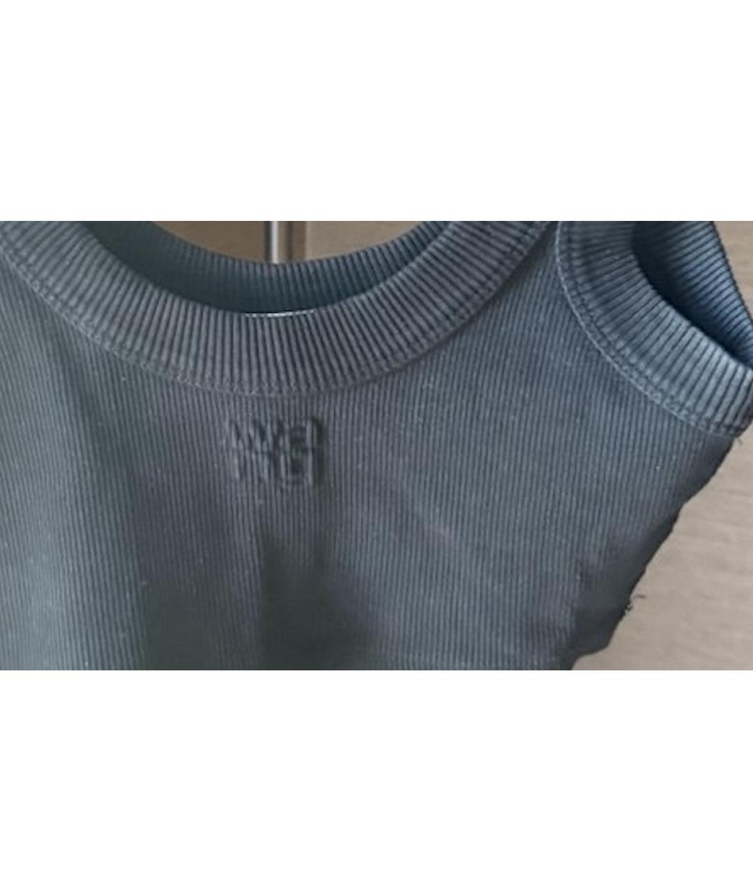 T BY ALEXANDER WANG Черная майка, фото 3