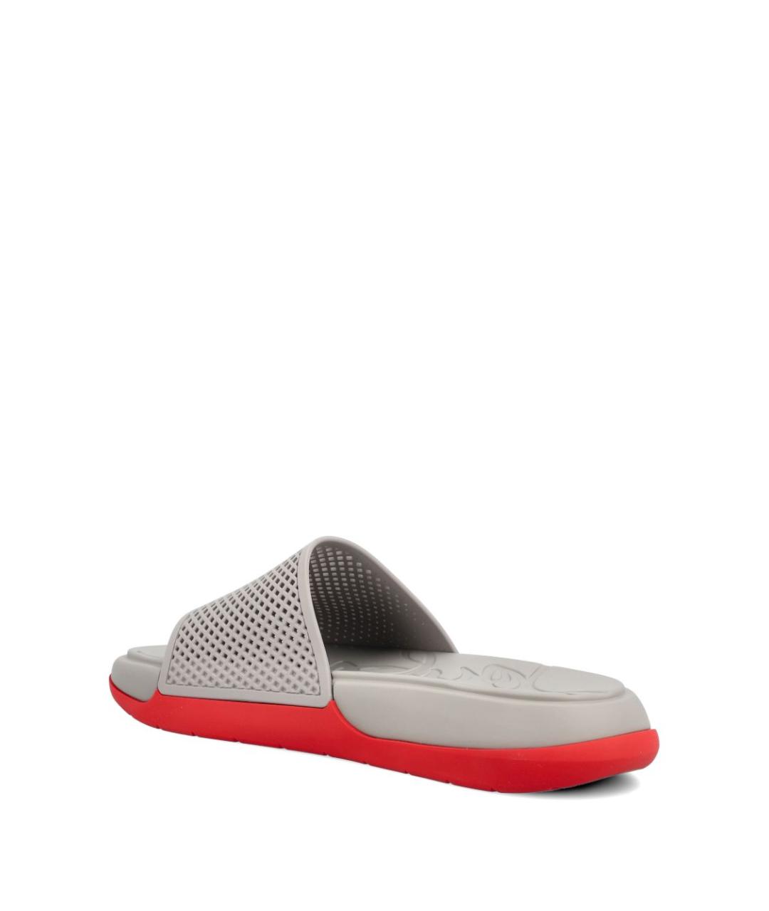 CHRISTIAN LOUBOUTIN Серые резиновые шлепанцы, фото 3