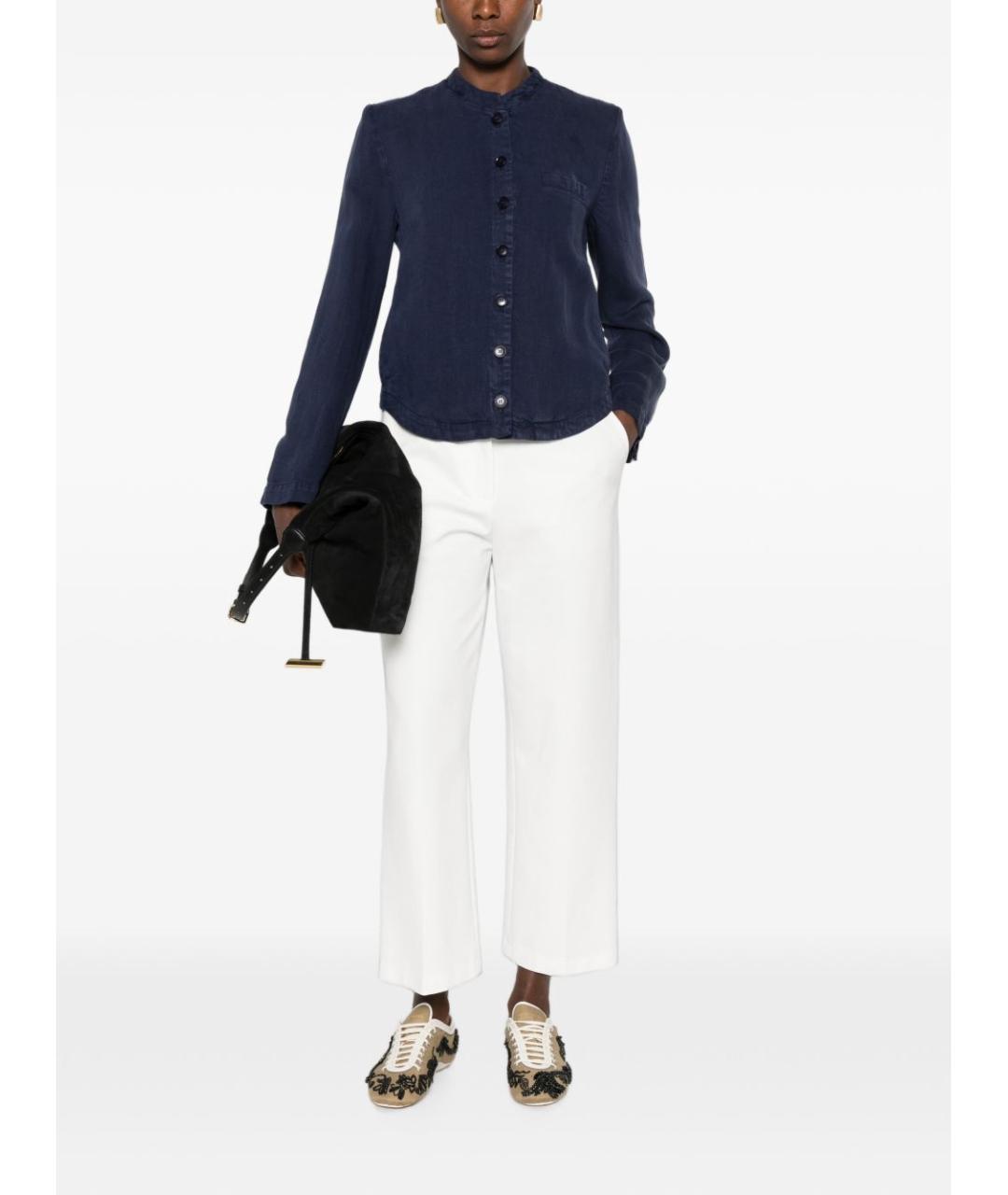 EMPORIO ARMANI Синяя льняная куртка, фото 2