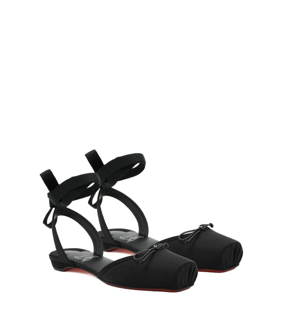 CHRISTIAN LOUBOUTIN Черные босоножки, фото 3