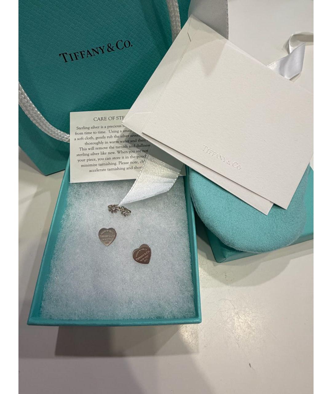 TIFFANY&CO Серебряные серебряные серьги, фото 4