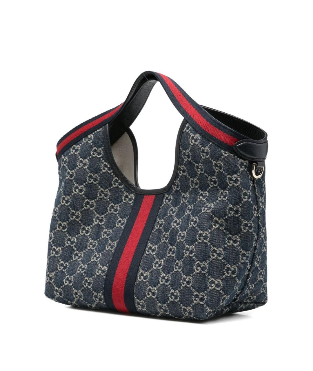 GUCCI Синяя сумка тоут, фото 4