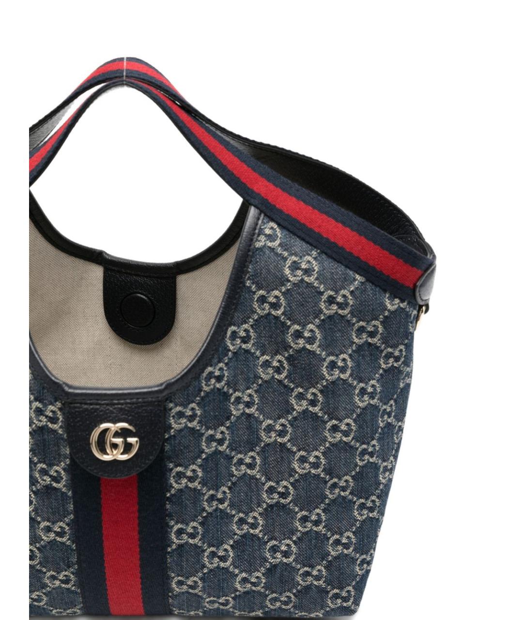 GUCCI Синяя сумка тоут, фото 3