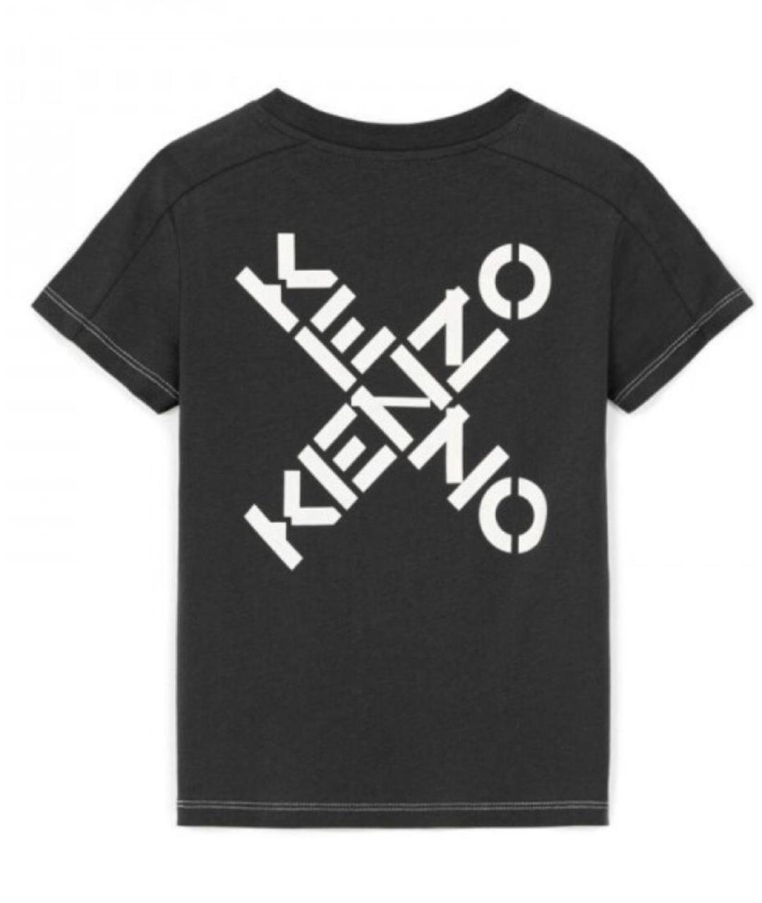 KENZO Белая хлопковая детская футболка, фото 2
