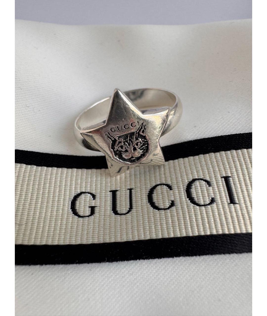 GUCCI Серебряное серебряное кольцо, фото 2