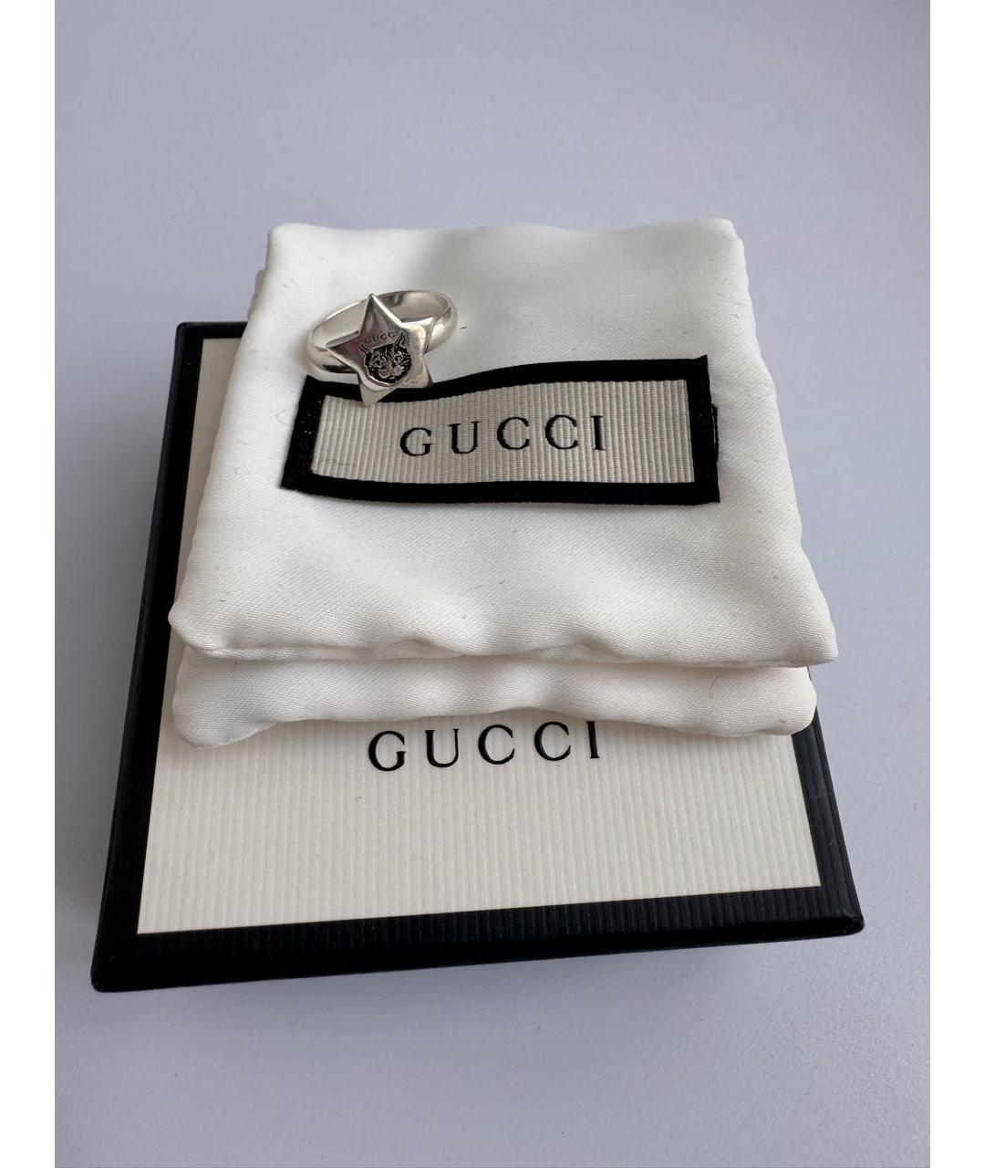 GUCCI Серебряное серебряное кольцо, фото 5