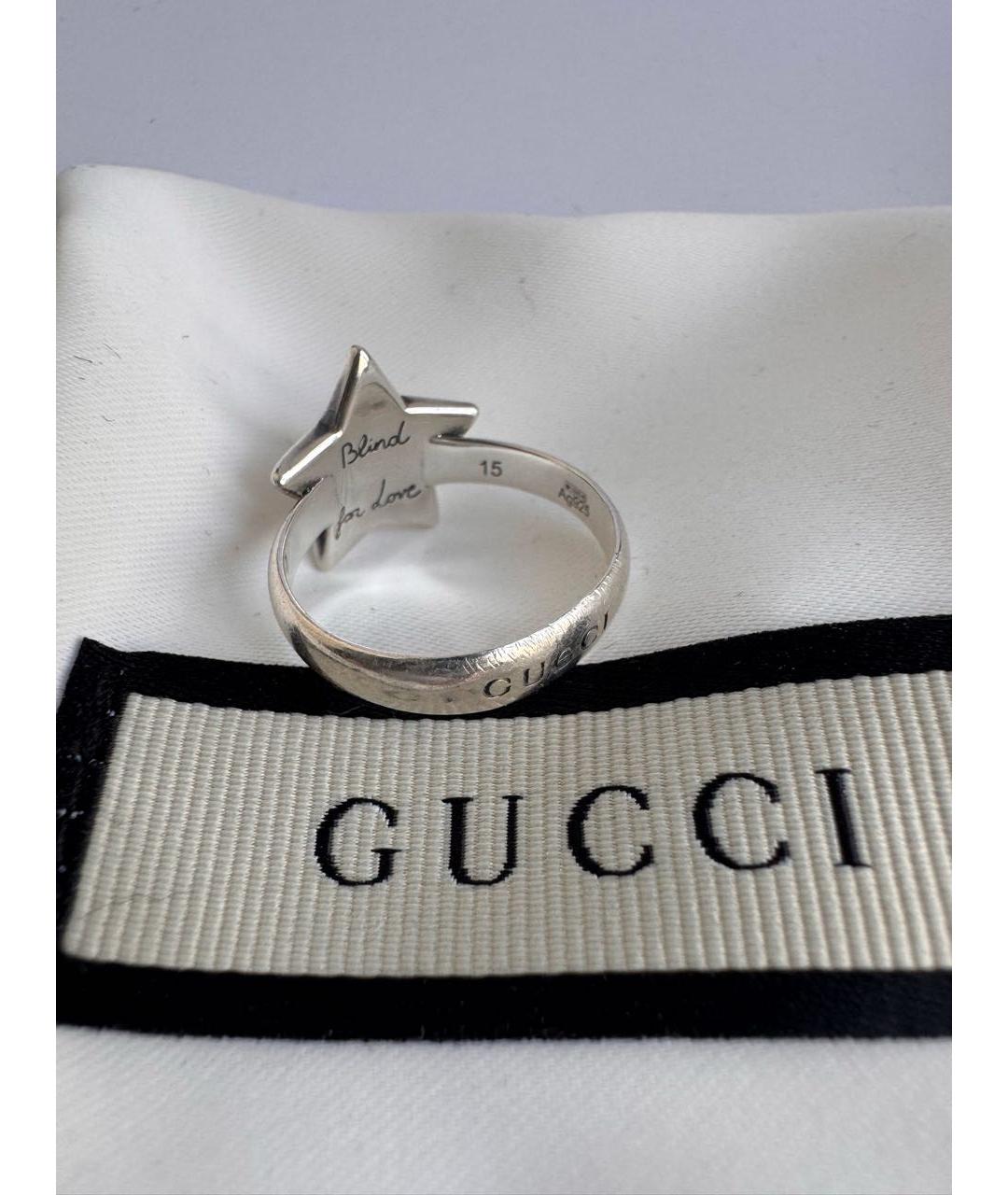 GUCCI Серебряное серебряное кольцо, фото 3