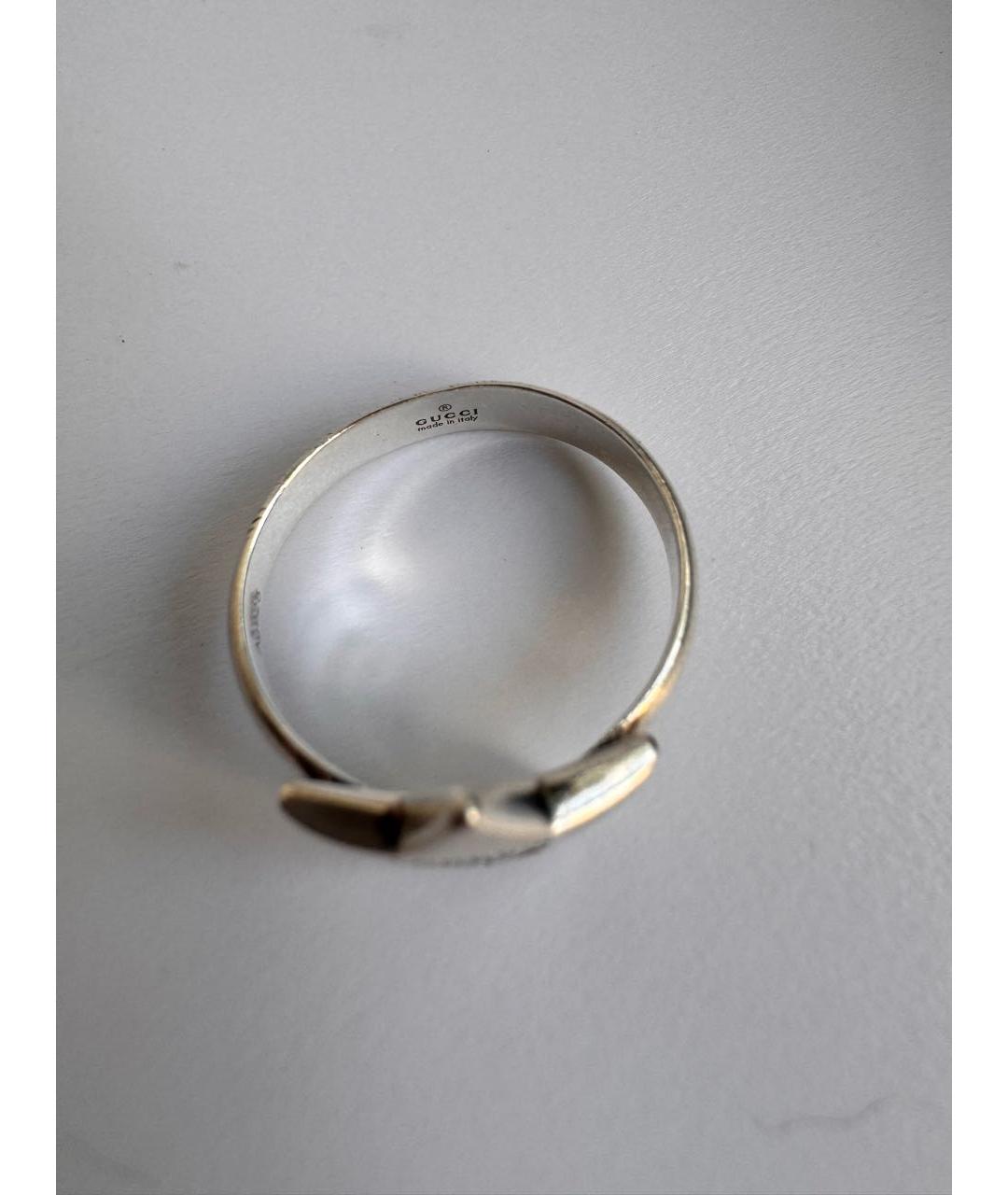 GUCCI Серебряное серебряное кольцо, фото 4
