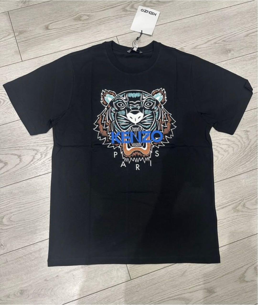 KENZO Черная хлопковая футболка, фото 7