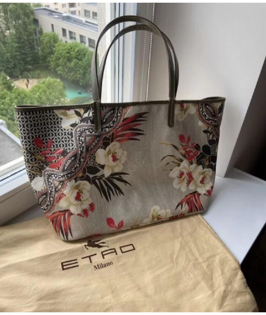 ETRO Серая сумка тоут, фото 8