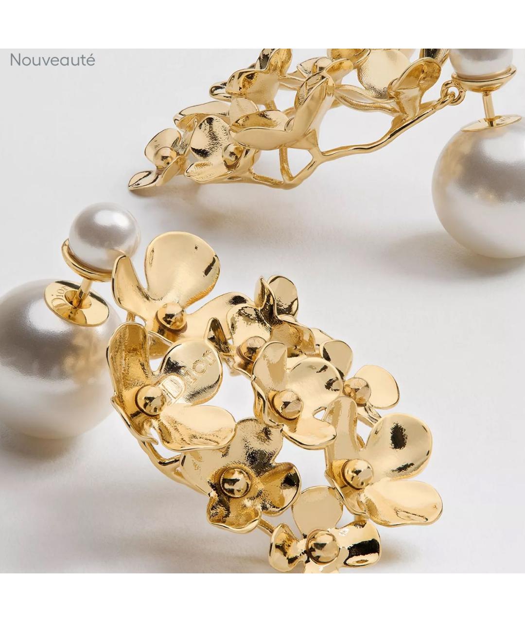 CHRISTIAN DIOR Золотые серьги, фото 2